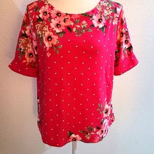 Karen Scott Floral Top